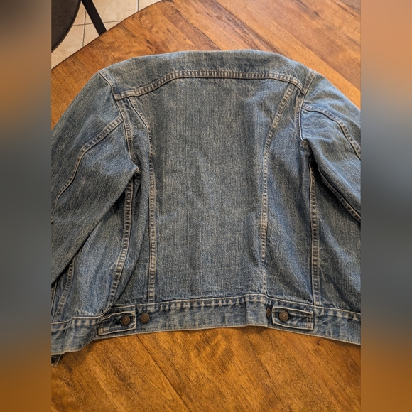 Vintage 80s Levi Denim Trucker Jacket Size 42L - Picture 11 of 12